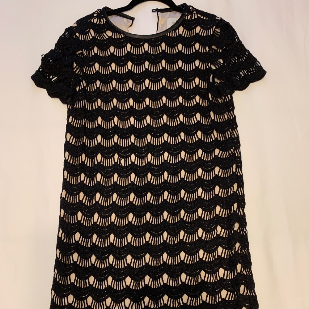 Kate Spade Scalloped Black Dress